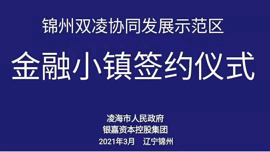 银嘉资本控股集团与凌海市政府签署合作协议